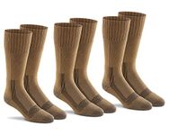 FoxRiver Mills 3 Pack Tactical Boot Lightweight Sock (Coyote Brown, Medium)