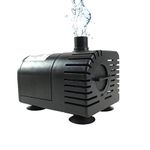 12V-24V DC Dry-run Protection Brushless Submersible Water Pump, 410GPH, for Solar Fountain, Fish Pond, and Aquarium