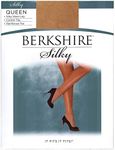 Berkshire Women's Plus-Size Queen Silky Sheer Control Top Pantyhose 4489 - Beige - 5X / 6X