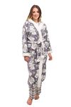 Ex High Street Brand Tatty Teddy Fluffy Fleece Hooded Women's Robes Dressing Gowns for Women UK Bathrobes Women Ladies Dressing Gowns