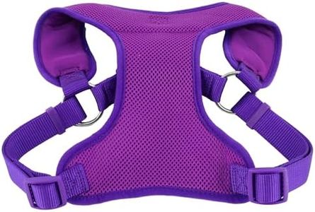 Coastal Pet Comfort Soft Wrap Adjustable Dog Harness - Comfortable Harness for Dog - Adjustable Fit - Easy Step-in Design - Breathable Fabric Mesh - Orchid, 5/8" x 16"-19"