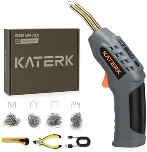 Katerk Cordless Plastic Welder – 400 Staples Included, 3-Temperature Settings, USB Rechargeable Portable Plastic Welding Kit, Perfect for DIY Projects, plastic/Bumper/Toys Repair