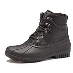 London Fog Aspen Duck Boots for Men, Black, 8