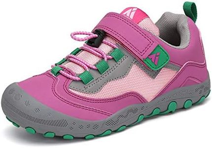 Mishansha Boy's Girl's Hiking Shoes Low Top Sneakers Outdoor Trekking Walking Climbing Running Shoes Pink 3 Little Kid