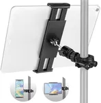 CAHAYA Phone Stand Tablet Holder: Adjustable iPad Phone Holder MountMic Stand & Music Stand Mount Holder for Adjustable iPad Phone Holder Mount