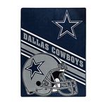 Northwest NFL Dallas Cowboys Unisex-Adult Raschel Throw Blanket, 60" x 80", Slant