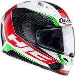 HJC FG-17 Ohama MC-1 Motorcycle Helmet, Black/Red, Size L