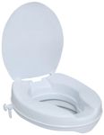 NRS Healthcare M11132 Stanton Raised Toilet Seat with Lid - 10 cm (4 inch) Height