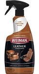 Weiman Leather Cleaner & Conditioner - 22 Ounce - Cleans Conditions and Restores Leather Surfaces - UV Protectants Help Prevent Cracking or Fading of Leather Couches Car Seats Shoes Purses