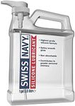 Swiss Navy Premium Silicone-Based Personal Lubricant & Lubricant Sex Gel For Couples, 1 Gallon