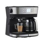 Morphy Richards DuoPresso 2-in-1 Coffee Maker|Drip & Espresso| 15 bar Pressure| Digital Display|Removable Drip Tray| Upto 10 cups* of Coffee| Keep Warm Tray| 2-Yr Warranty by Brand|Black