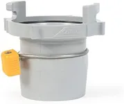 Camco Easy Slip Straight Hose Adapter with Slip-Lock Rings - Securely Connects Your Sewer Hose to RV and Stores with Sewer in Standard 4" Bumper (39173)