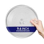 Small 9.6" / 24.5cm Microwave Glass Plate/Microwave Glass Turntable Plate Replacement - for Small Microwaves