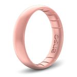 Enso Rings Thin Elements Silicone Ring | Handmade in The USA | The Premium Fashion Forward Silicone Ring | Infused with Precious Metals & Timeless Luxury (Rose Gold, 6)