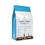 Dr. Su Glow x Grow Stability - Plant Based Protein With Vegan Diet for Athletes and Fitness | For Women| No Bloat Formula | Chocolate Flavoured Rich Oxidants and Vitamins| 12 Serving Minis - 26.5 Gm Each