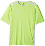 adidas Boys' Entrada 18 Jersey, Solar Yellow/White, X-Large