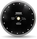 DT-DIATOOL Diamond Granite Blade 9 Inch for Marble Porcelain Tile Ceramic Diamond Cutting Disc with Mesh Turbo Diamond Segments
