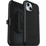 OtterBox iPhone 15 Plus and iPhone 14 Plus Defender Series Pro Case - Black, screenless, Rugged & Durable, with Port Protection, Includes Holster Clip Kickstand