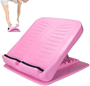 JADE KIT Slant Board Calf Stretcher Adjustable 4 Angles Anti Slip Incline Board for Stretching, Ankle Stretch Board Calf Stretch Incline Board for Heel, Hamstring, Achilles, Leg Calves, Pink