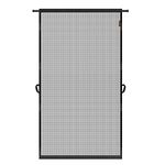 MAGZO Hanging Screen Door, Fits Door Size 36" x 96" (Curtain Size 38'' x 97''), Upgraded Fiberglass Screen Door Mesh with Tension Rod&Hook&Loop (One Piece Can be Installed in 2 Ways), Weighted Bottom