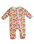 The Mom Store Baby Zipper Romper | Cotton | Soft and Comfortable | Kids Bodysuit | Sleep Wear | Front Zippers | Printed | Fruitilicious | 0-3M