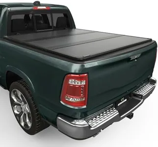 AUTOSAVER88 FRP Hard Tri-fold Truck Bed Tonneau Cover Fits for Dodge Ram 1500 2002-2025 (Classic & New), Fits for Dodge Ram 2500 3500 2003-2024 6.4ft Bed Without Rambox