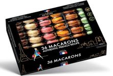 MACARONS 36 | Authentic French Recipe | 6 Flavors |Made in France | NATURAL 435g