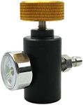 SZRKRLA Paintball Co2 Tank Adapter Compressed Air Fill Station Remote Switch ASA Adapter with 3000psi Gauge