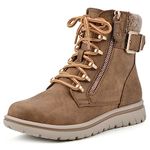 CLIFFS BY WHITE MOUNTAIN Women's Shoes Hearten City Hiker Boot, Tan/Fabric, 6.5 Wide