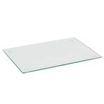 Harbour Housewares Glass Chopping Board - 50x40cm - Clear - Large Dining Place Mats Cutting Mat Worktop Saver for Kitchen Cooking, Baking, Vegetable Preparation