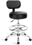 SUPERJARE Drafting Chair with Back,