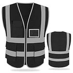 FEimaX High Visibility Safety Vest Mesh Reflective Work Vests for Men Women with Pockets and Zipper Meets ANSI/ISEA Standards