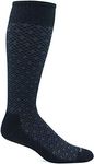 Sockwell Men's Featherweight Moderate Graduated Compression Sock, Black Multi - M/L