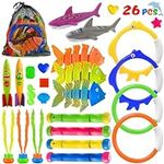 KMUYSL 26 Pcs Diving Pool Toys for 