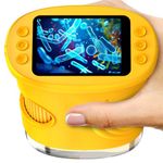1000X Digital Handheld Microscope for Kids with 2.0" IPS Screen, Outdoor Toys Portable STEM Science Lab Gifts, Rechargeable Pocket Microscope Educational Toy for Boys & Girls Age 4-6 8-12, Yellow