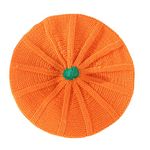 PythJooh Mom and Baby Halloween Pumpkin Beret Beanie Hats Girl Boy Knitted Crochet Halloween Beanie Hats for 0-3Y and Adults Orange