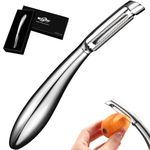 Potato Peeler Stainless Steel, Premium Vegetable Peelers for Kitchen, Fruit & Veggie Peeler, Carrot Cucumber Apple Peeler，Ultra Sharp Serrated Blade，Ergonomic Non-Slip Handle (5-Year Warranty)