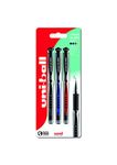 uni-ball UMN-153S Gel Impact Rollerball Pens. Premium Broad 1.0mm Ballpoint Tip for Super Smooth Handwriting, Journaling, and Note Taking. Fade & Water Resistant Uni Super Ink. Pack of 3 Assorted