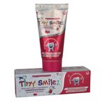 TinY SMilez Kids' Anti Cavity Toothpaste, Natural Sparkling strawberry Flavour (6 months to 12 years)