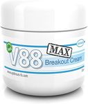 V88 MAX Breakout Cream DOUBLE STRENGTH with Salicylic Acid for Spots Blackheads Blemishes and Problem Skin Suitable and Safe for those Prone to Acne - Paraben and Cruelty FREE - 50 grams