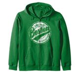 Vintage Boston Massachusetts Sports Jersey Gift Zip Hoodie