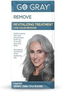 Go Gray Treatment System (Remove), 1 Application, Revitalizing Treatment Hair Color Remover Safely Removes Hair Dye to Reveal Gray & Silver