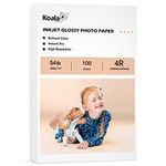 Koala Glossy Inkjet Photo Paper 4X6 Inches 100 Sheets 54lb Picture Paper Compatible with Inkjet Printer Use DYE INK 200gsm