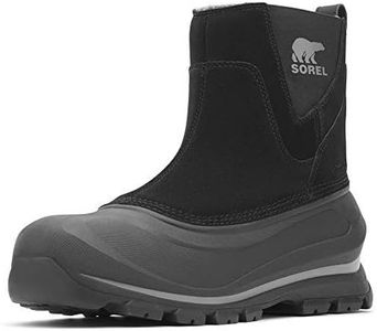 Sorel Men's Winter Boots, Black X Quarry, 7 US