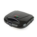 KitchenPerfected 2 Slice Sandwich & Omelette Maker - Non-Stick - Portable - E2605BK - Black