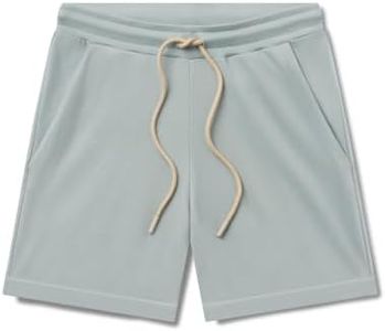 MON CHOU Women’s 100% Organic Peruvian Pima Cotton Shorts – 4" Inseam, Relaxed Fit, Elastic Drawstring Waist – Loungewear (Meadow, Medium)