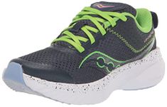 Saucony Kids Boys Kinvara 14 LTT Running Shoe, 11 M US Navy/Green