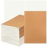 24 Pack Kraft Notebook Bulk, A5 Subject Notebooks with 80 Lined Pages, 8.2x5.5 Inch Journaling Notebook, Composition Writing Note Books, Journals for Travelers, Students, School, Office -Brown