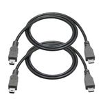 Micro USB to Mini USB Charging Data Cable, 0.5M/1.6FT USB 2.0 Micro USB Male to Mini USB Male Converter with OTG Feature, Compatible Cell Phone, Tablet, MP3 Player,Game Controller,Digital Camera(2Pcs)