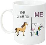 50th Birthday Gifts for Women - 1972 Birthday Gifts for Women, 50 Years Old Birthday Gifts Coffee Mug for Mom, Wife, Grandma,Friend, Sister, Coworker 11oz Cup White